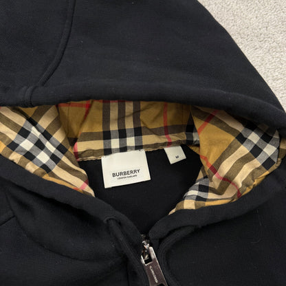 Burberry Check Zip-Up Hoodie
