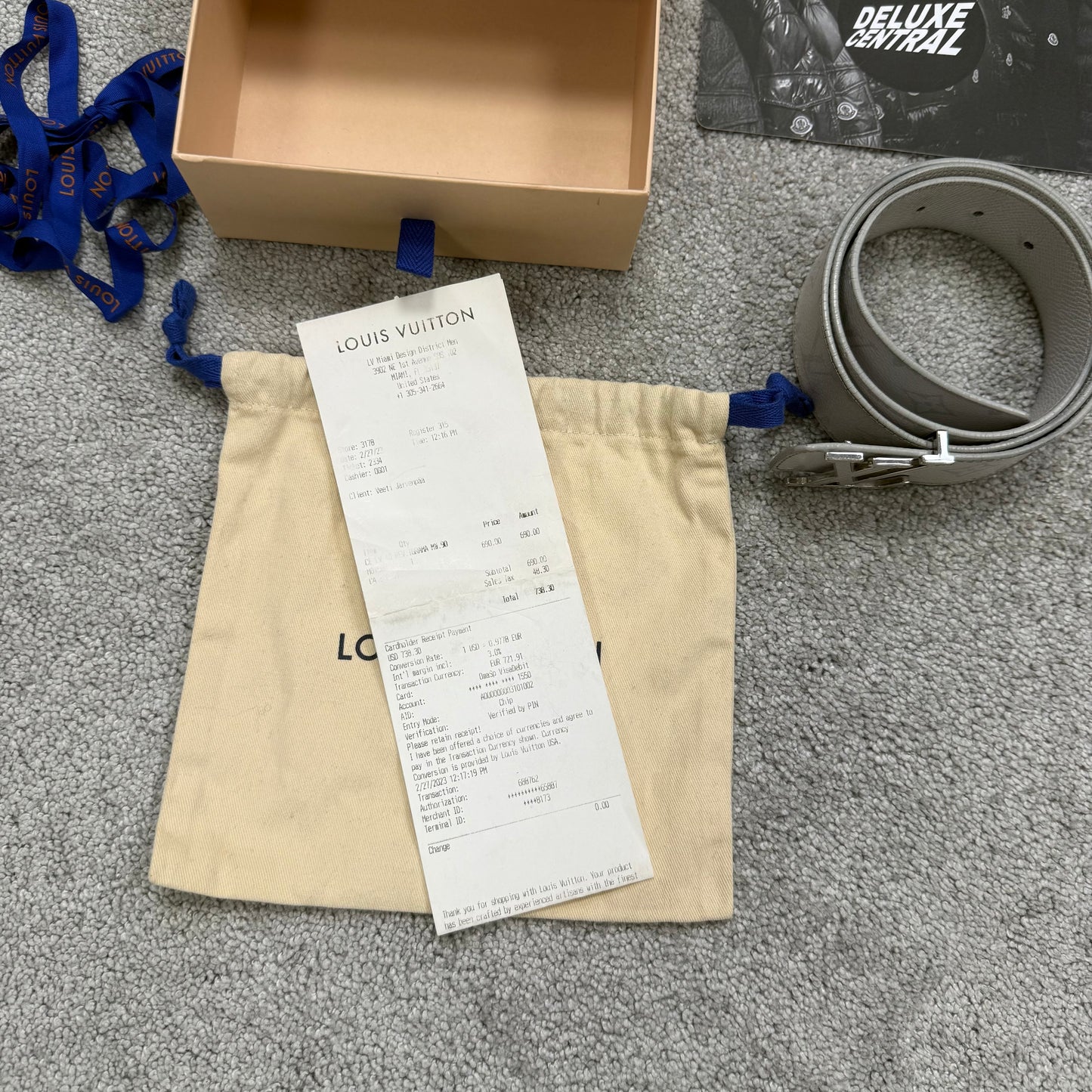 Louis Vuitton Monogram Reversible Belt