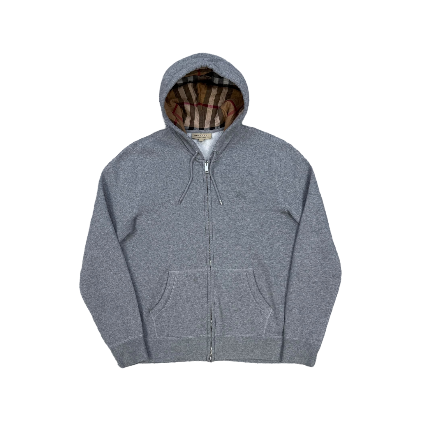 Burberry Check Zip-Up Hoodie