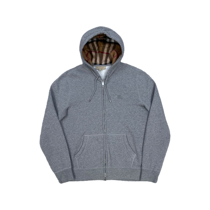 Burberry Check Zip-Up Hoodie