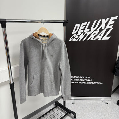 Burberry Check Zip-Up Hoodie