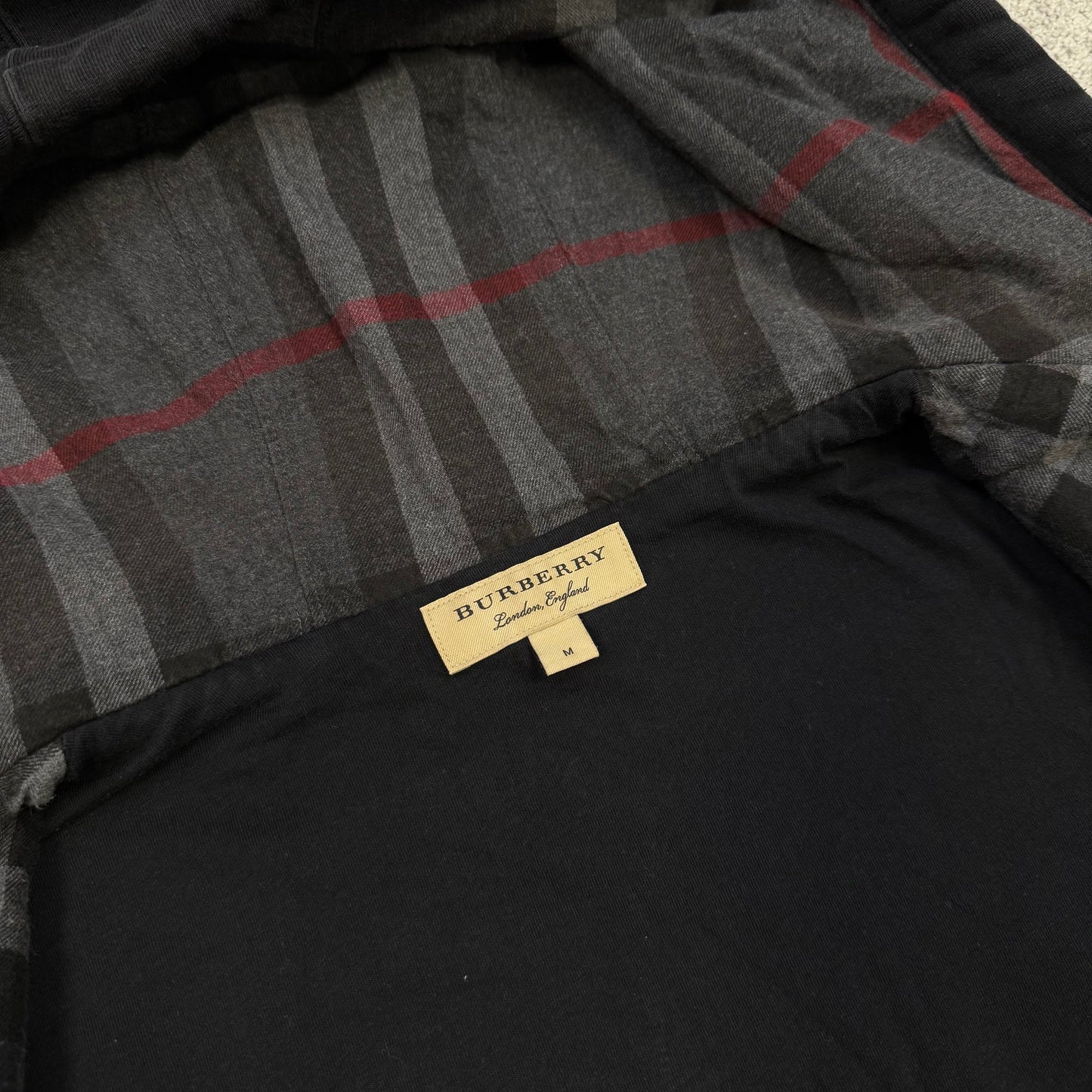 Burberry Full Check Zip-Up Hoodie