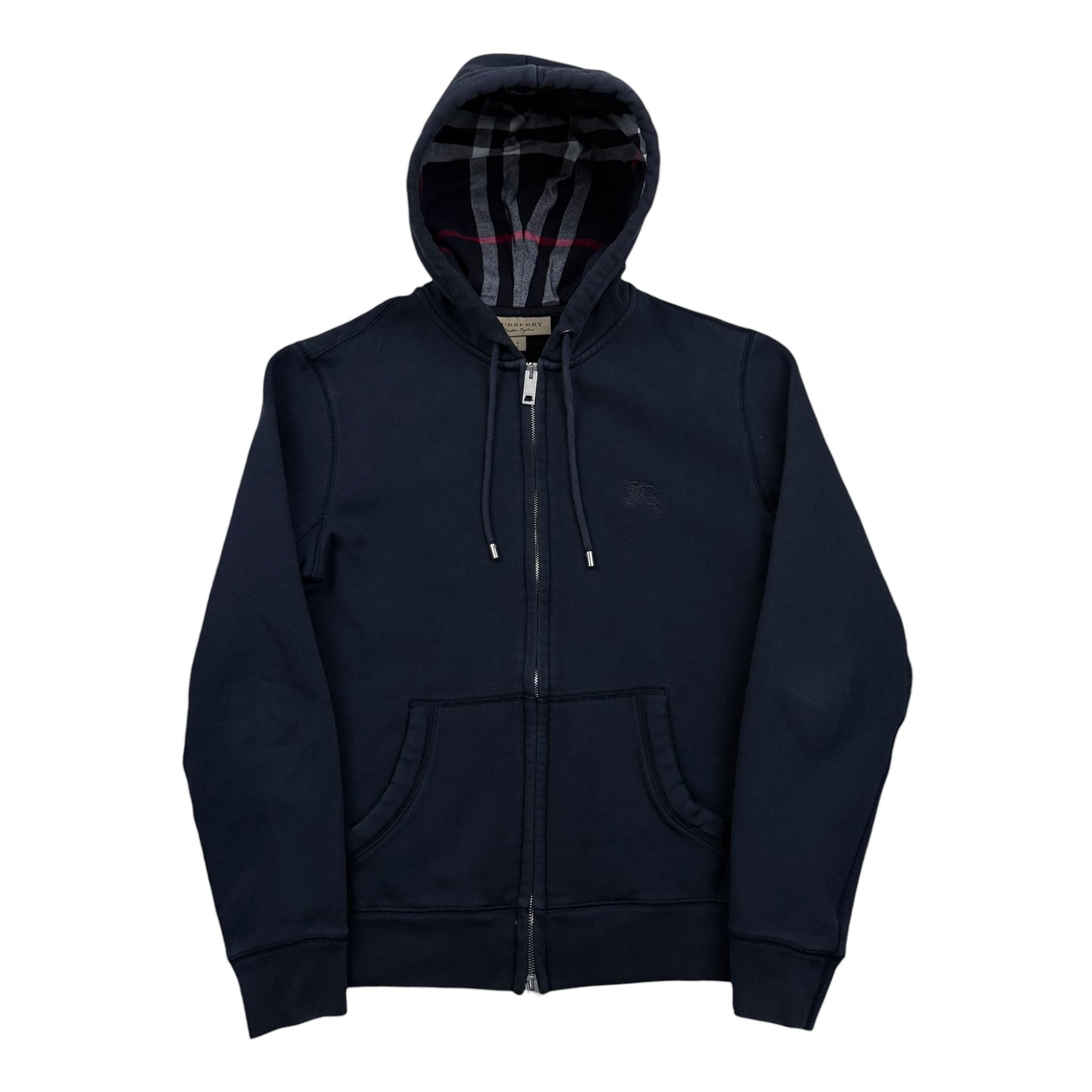 Burberry Check Zip-Up Hoodie