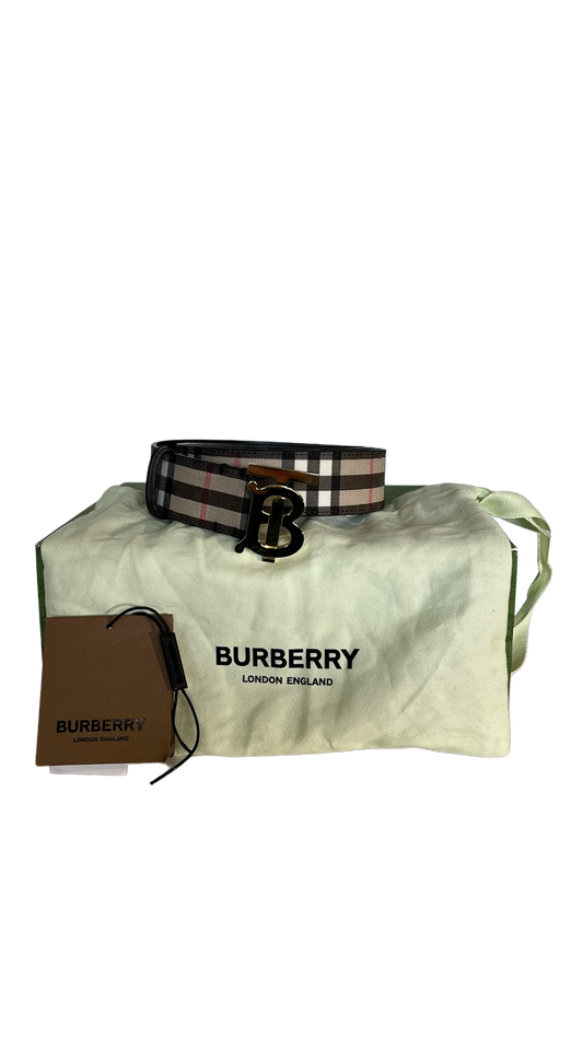 Burberry Check Belt