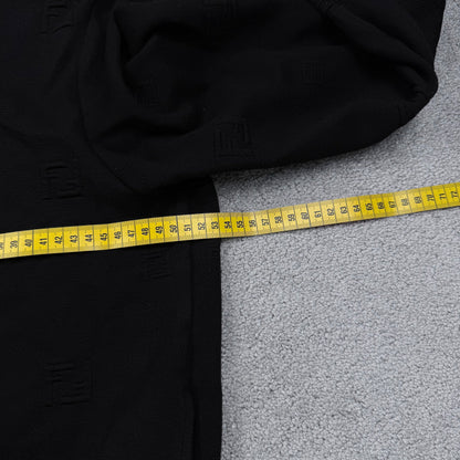 Fendi FF Monogram Logo Zip-Up Hoodie