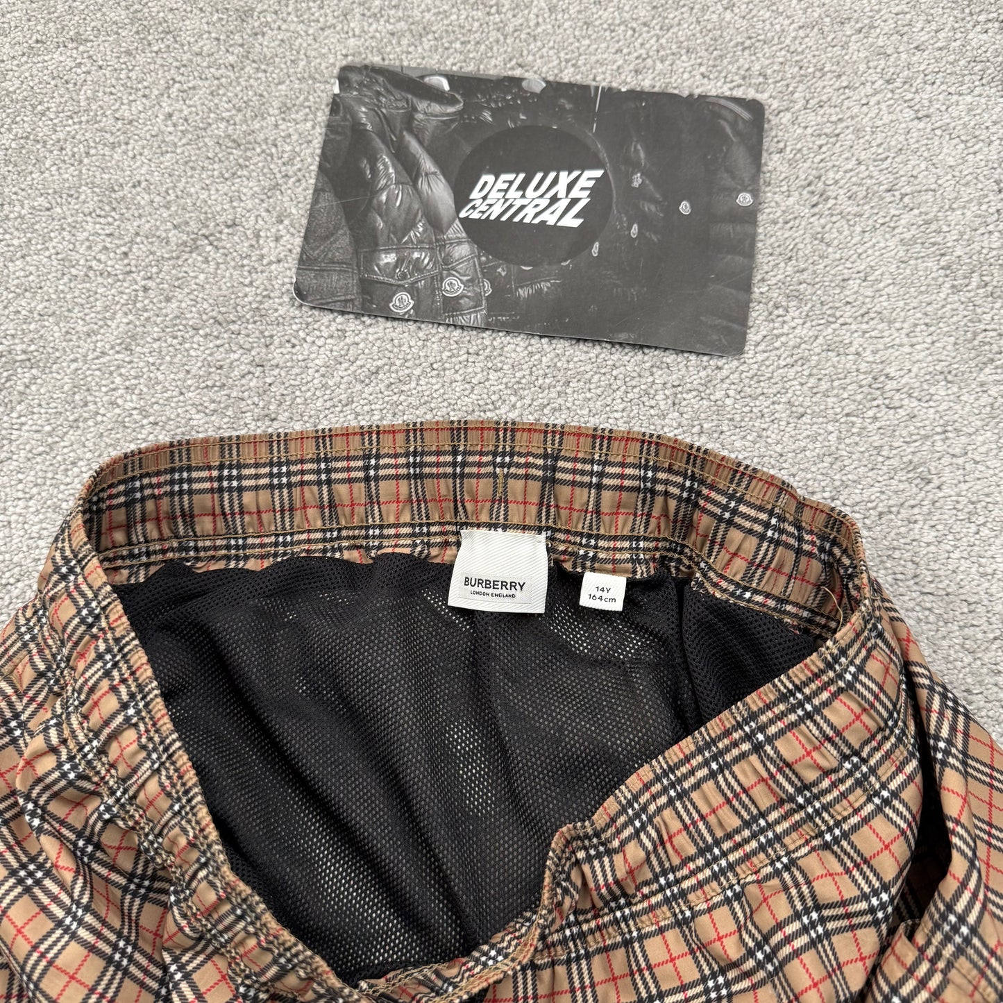 Burberry Check Drawcord Swim Shorts