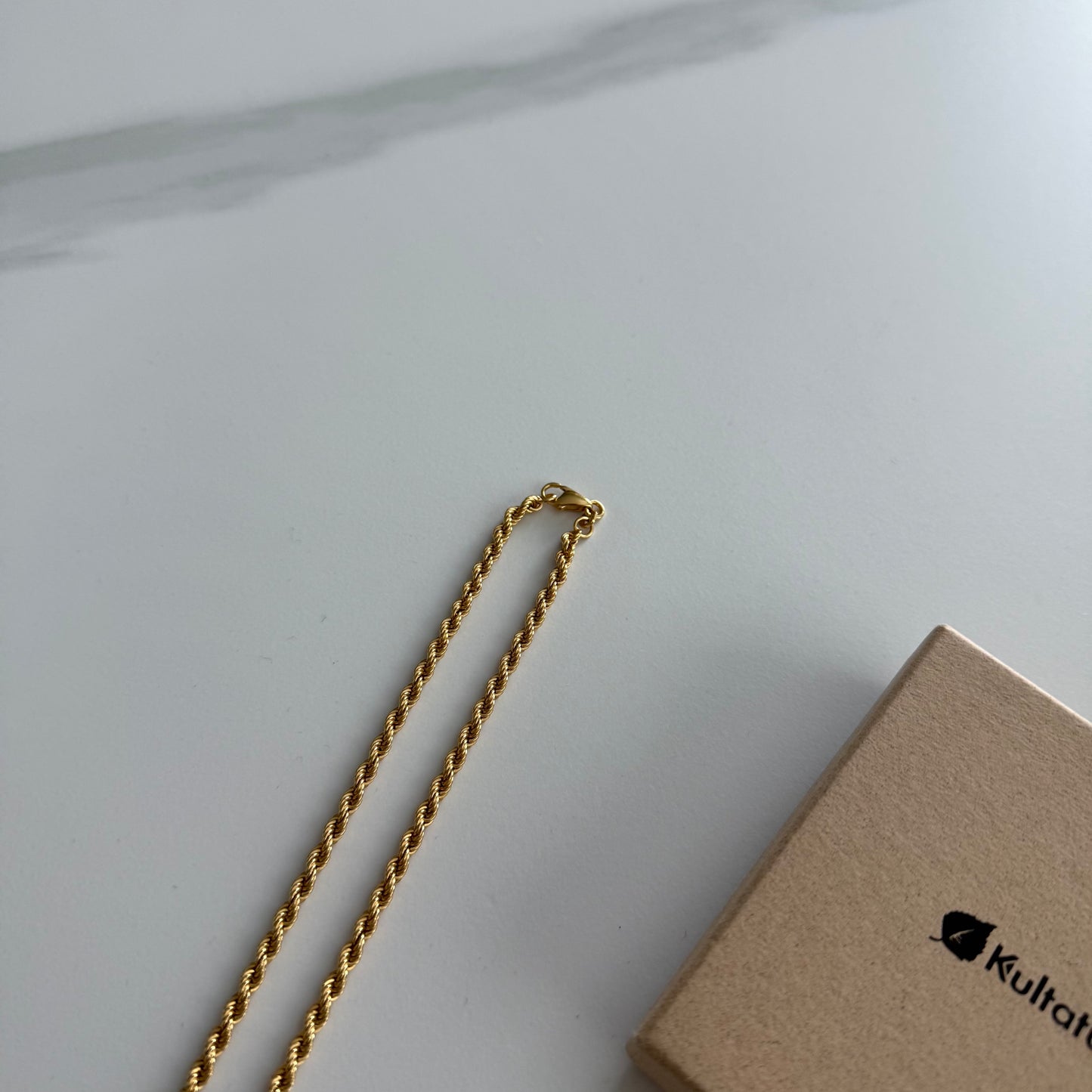 14K Gold cordell chain 50cm 4mm