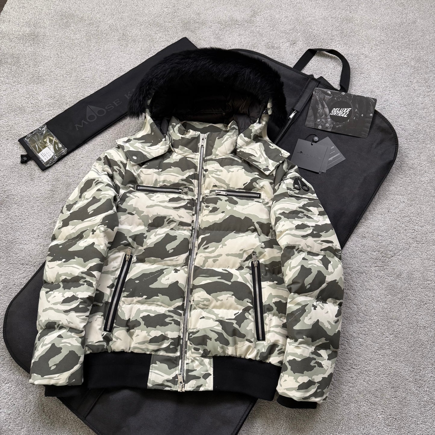 Moose Knuckles Cloud Shearling Bomber Jacket