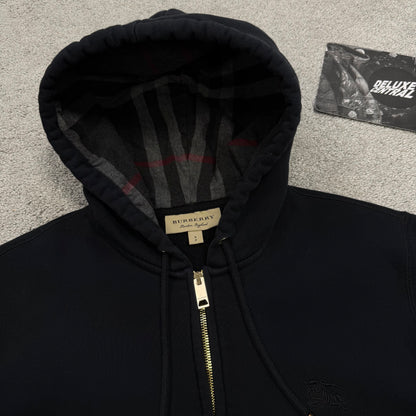 Burberry Check Zip-Up Hoodie