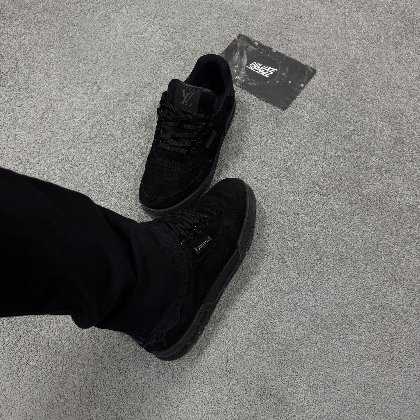 Louis Vuitton Black Suede Trainer
