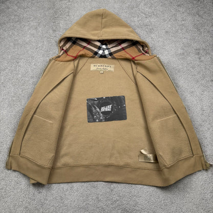 Burberry Vintage Check Hood Zip-Up Hoodie