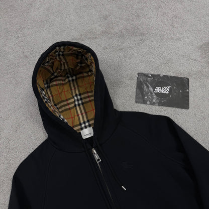 Burberry Check Zip-Up Hoodie