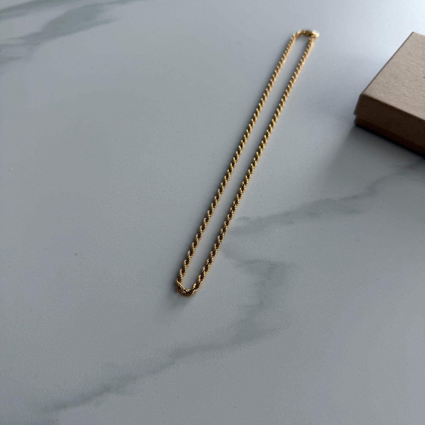 14K Gold cordell chain 50cm 4mm