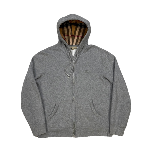 Burberry Check Zip-Up Hoodie