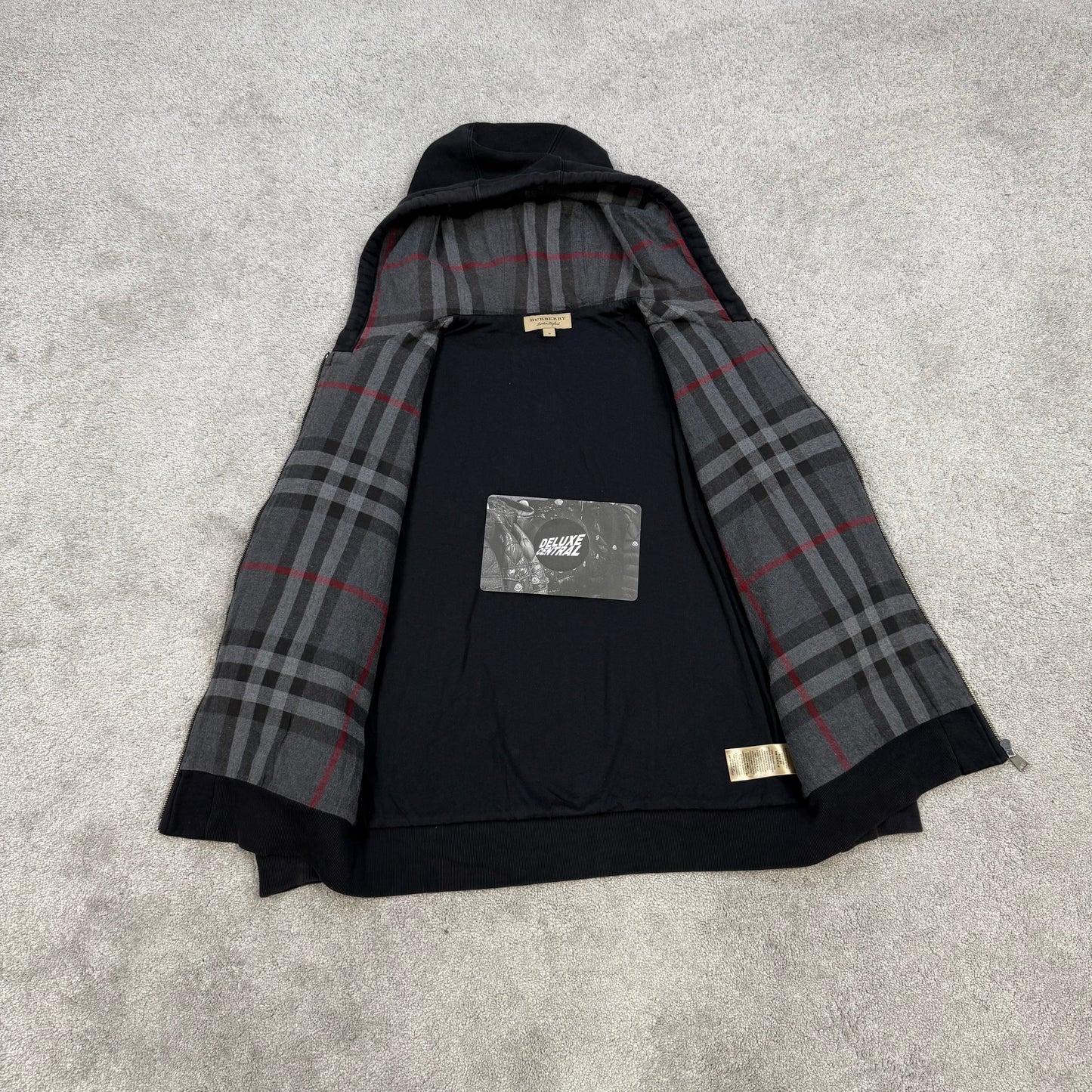 Burberry Full Check Zip-Up Hoodie