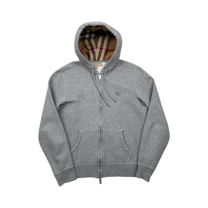 Burberry Check Zip-Up Hoodie