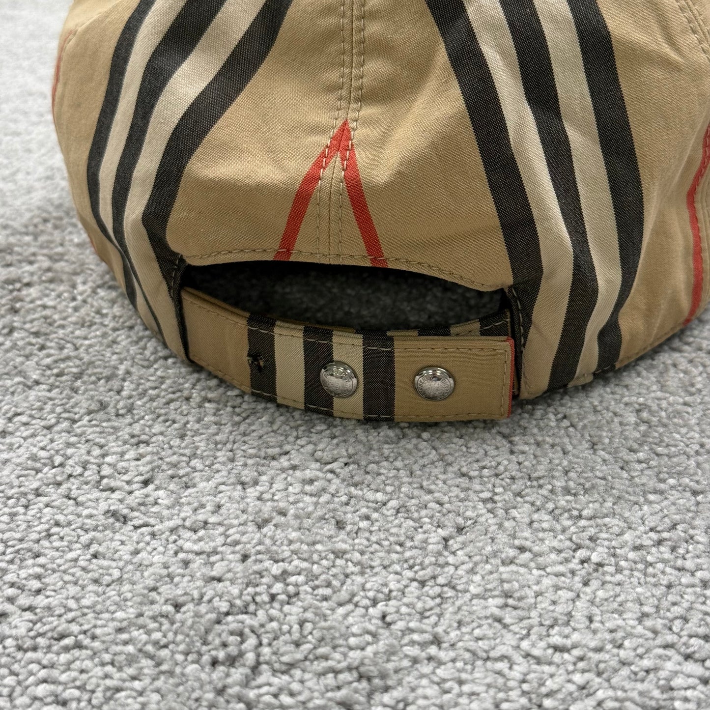 Burberry Check Monogram Motif Baseball Cap