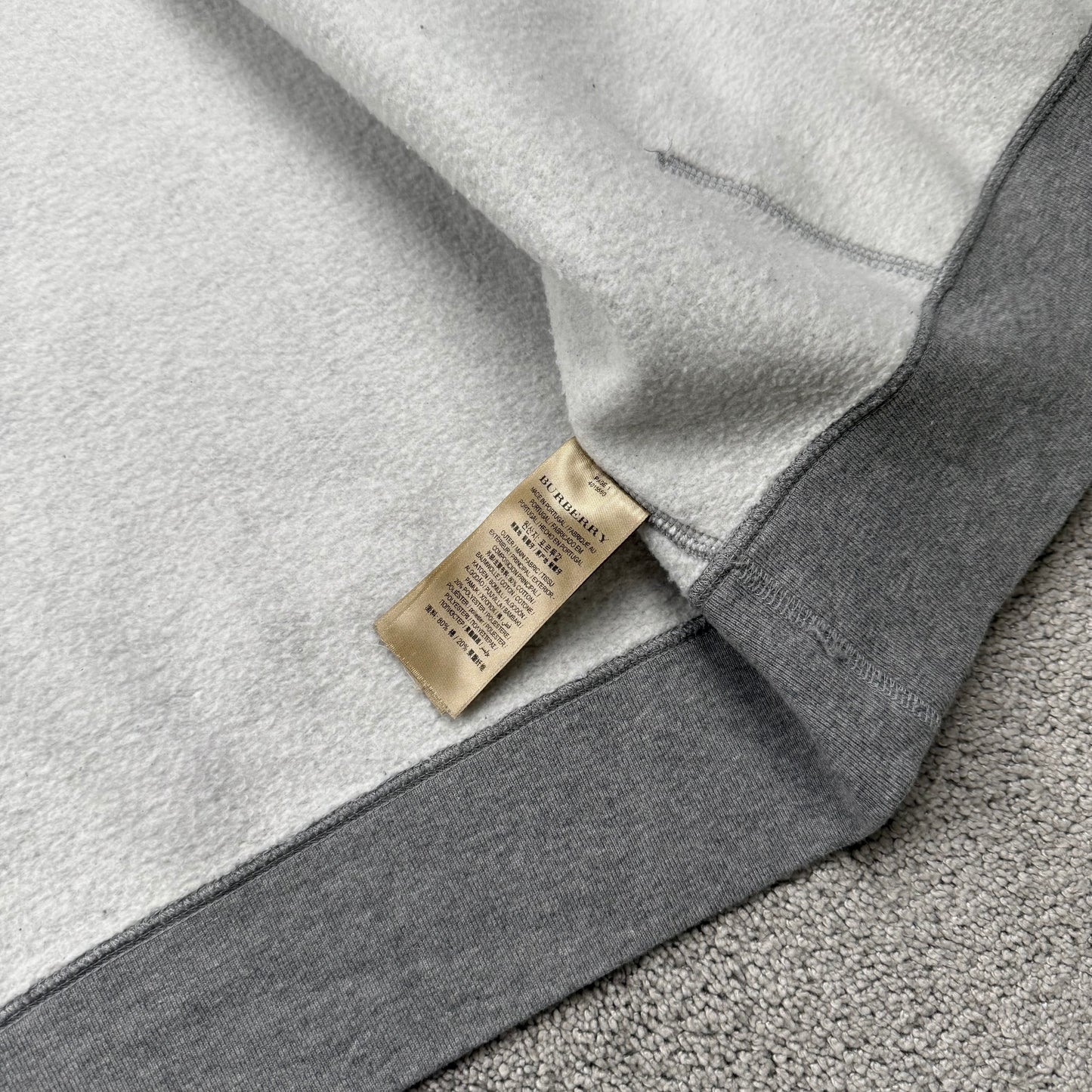 Burberry Check Hood Zip-Up Hoodie