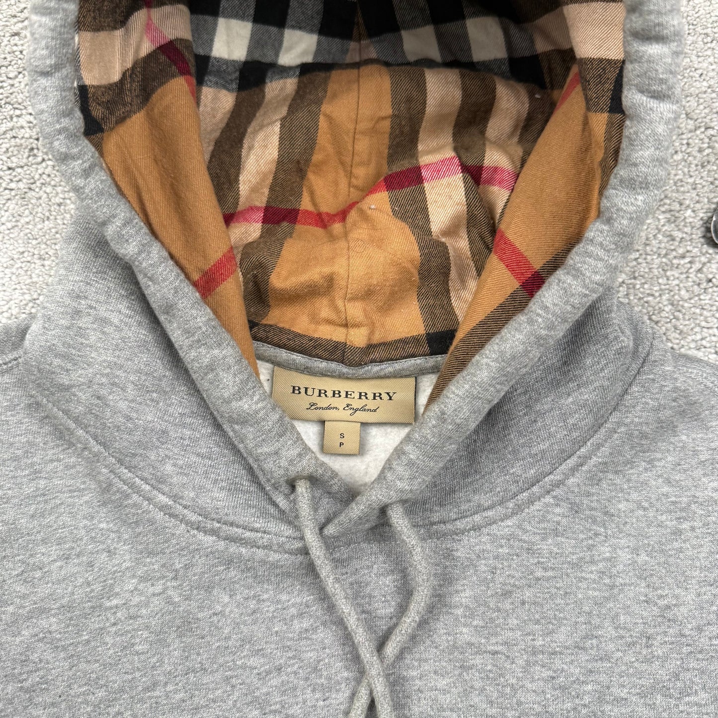 Burberry Embroidered Check Hoodie