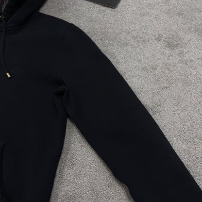 Burberry Check Zip-Up Hoodie