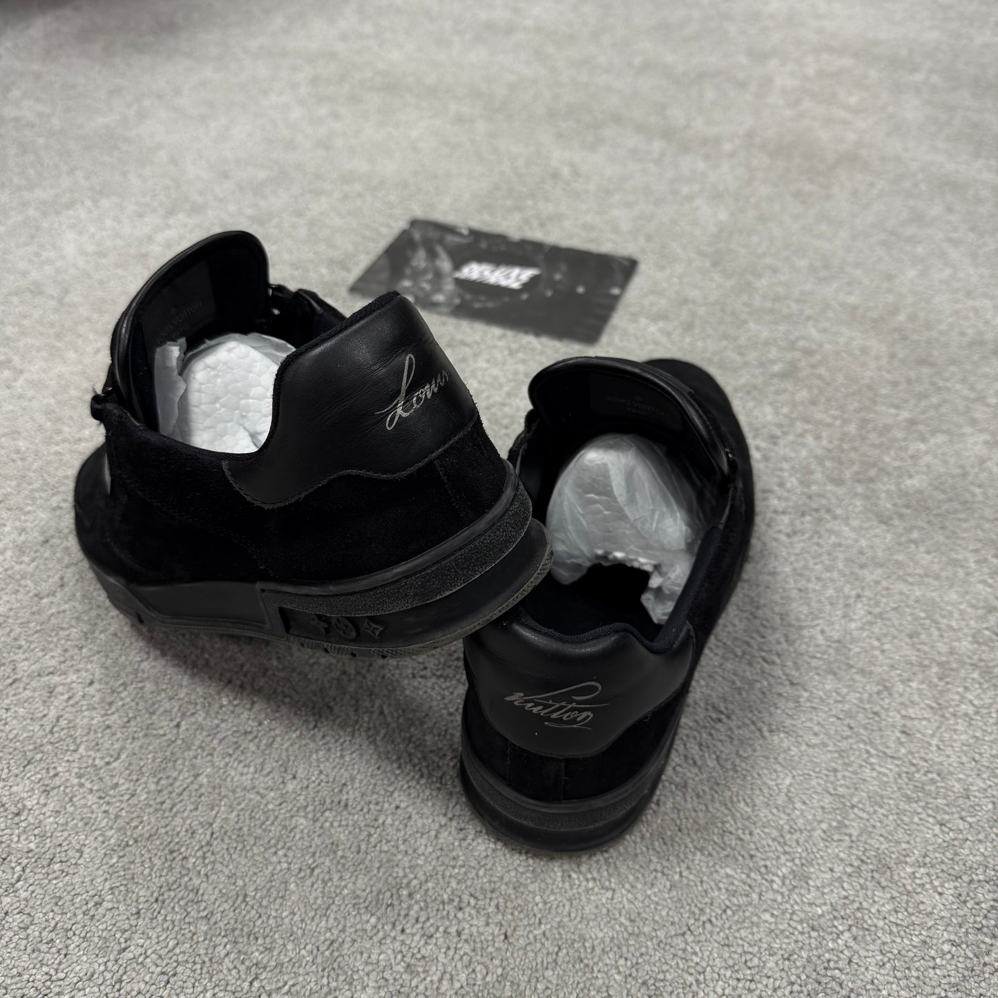 Louis Vuitton Black Suede Trainer