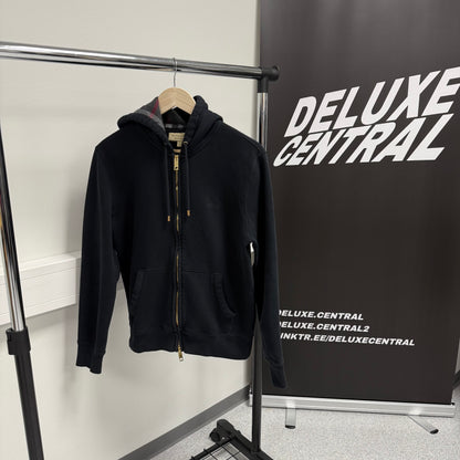 Burberry Check Zip-Up Hoodie