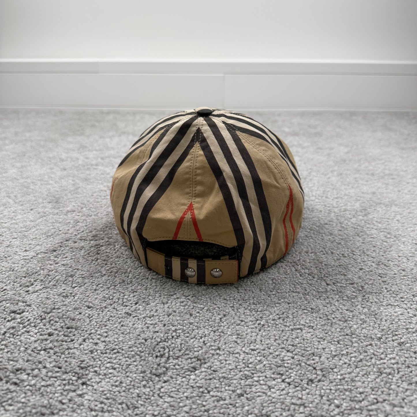 Burberry Check Monogram Motif Baseball Cap