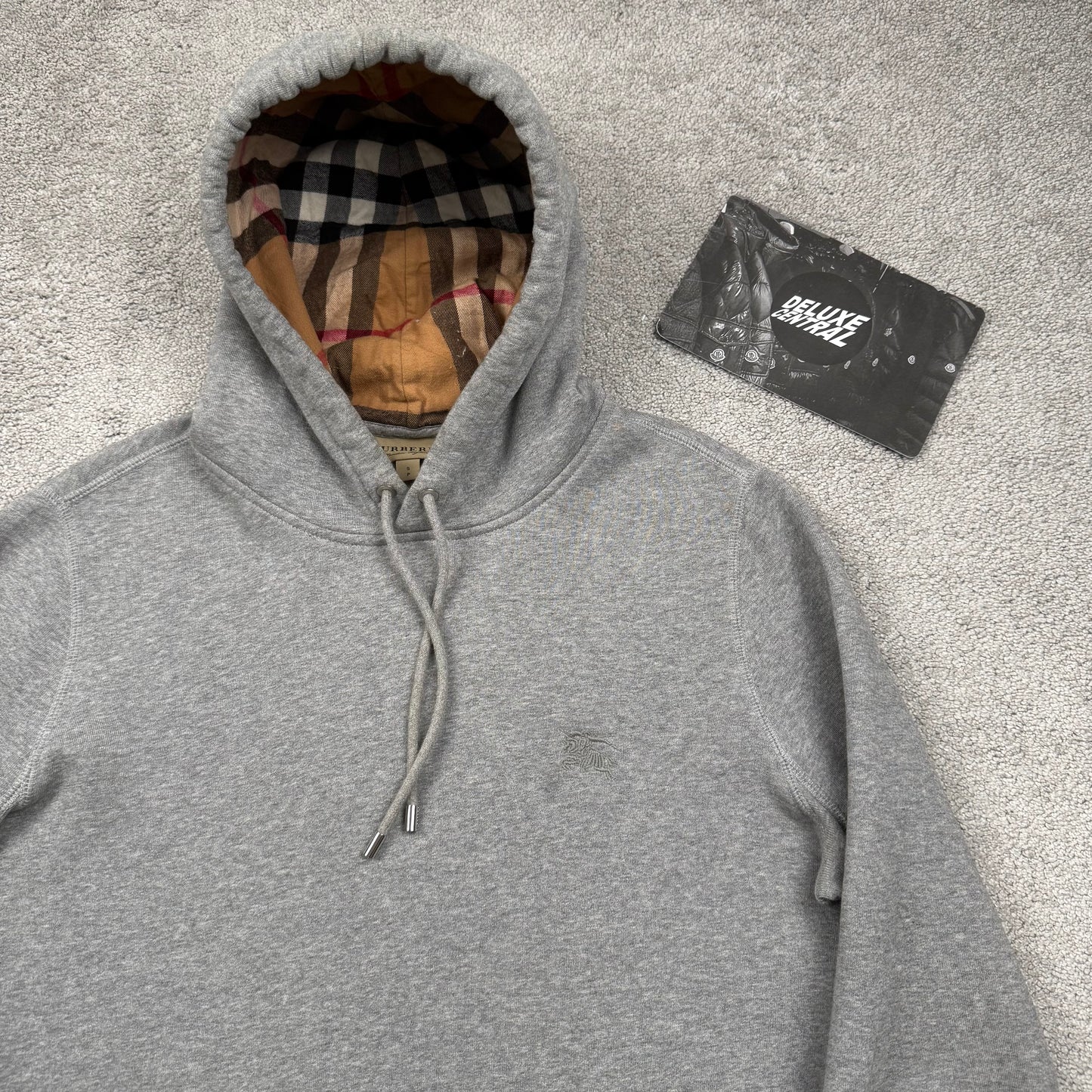 Burberry Embroidered Check Hoodie