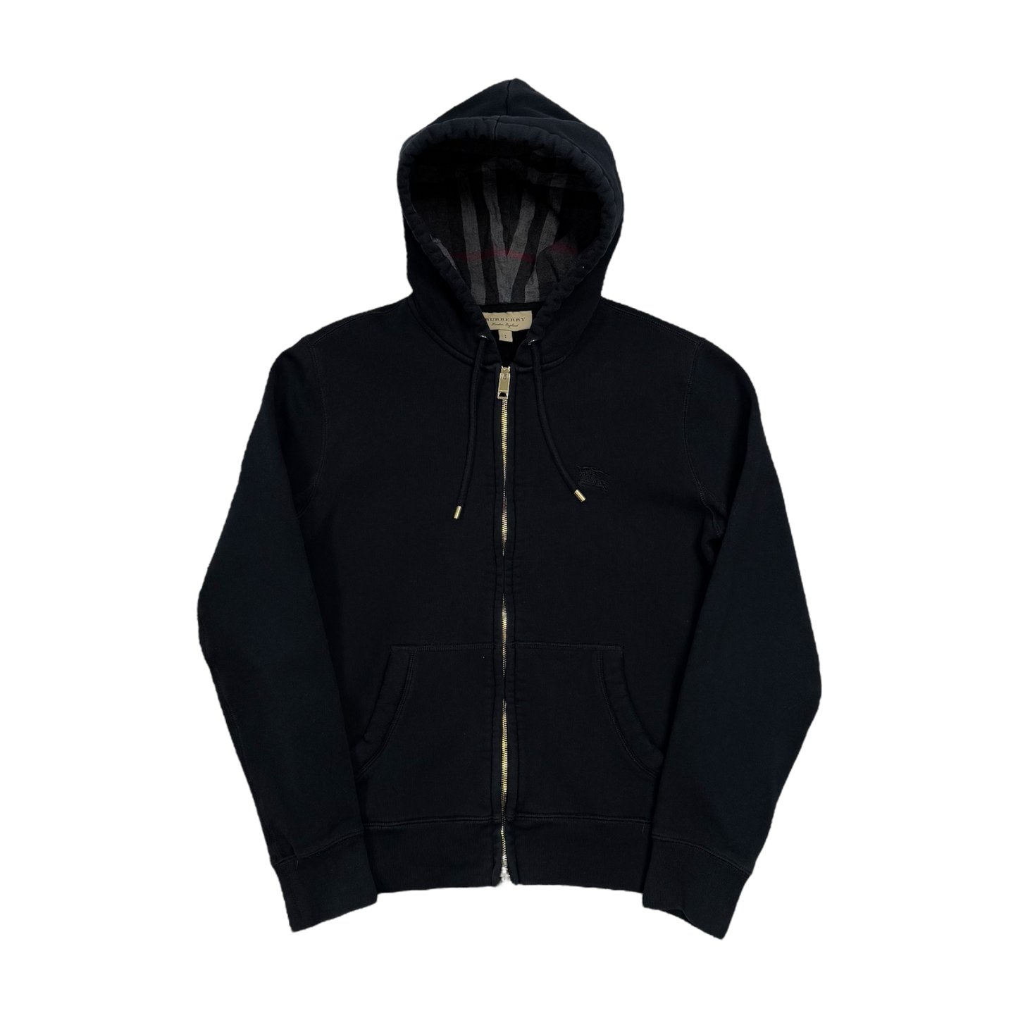 Burberry Check Zip-Up Hoodie