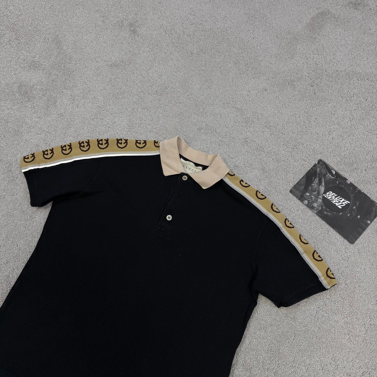 Gucci GG Stripe Logo Polo