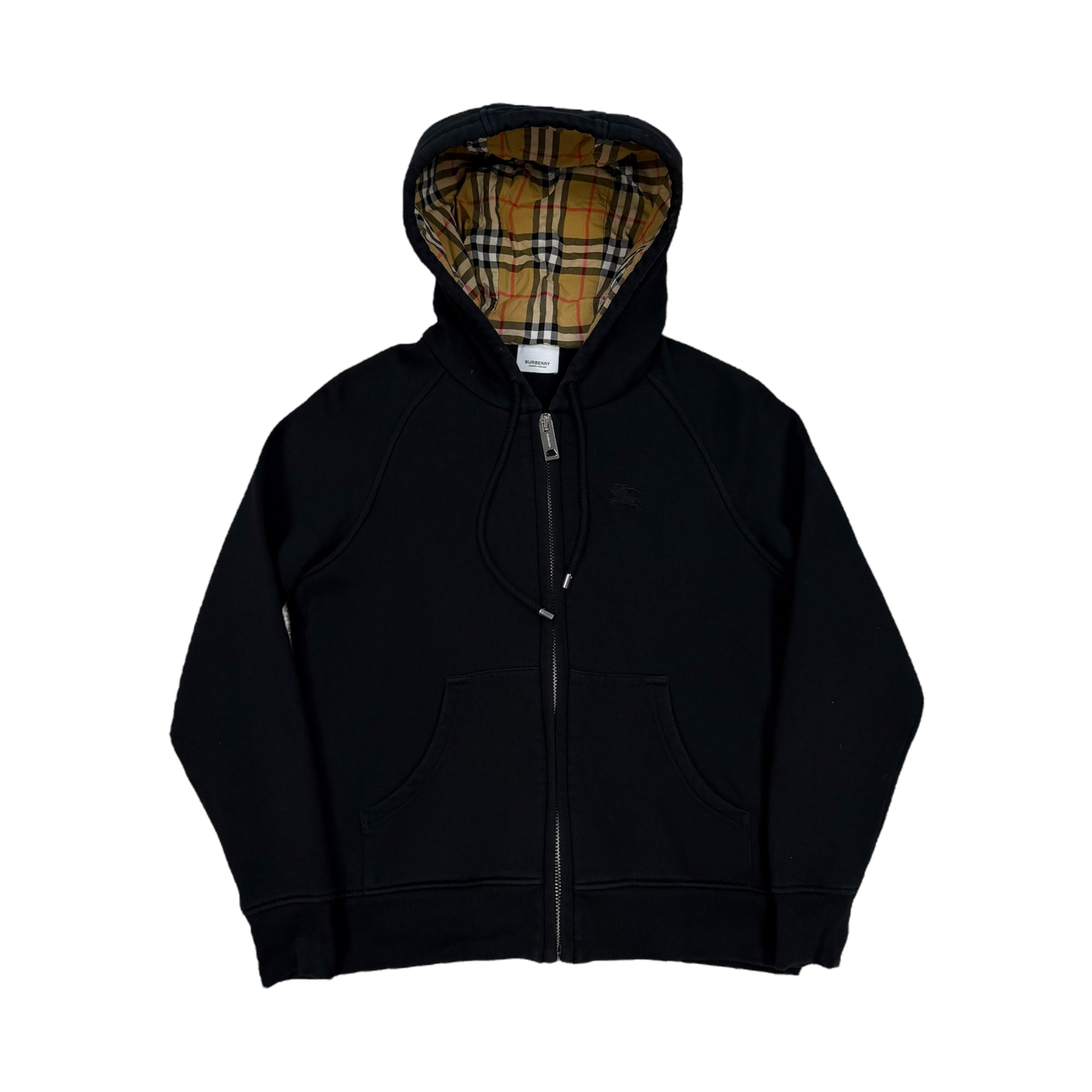 Burberry Check Zip-Up Hoodie