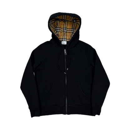 Burberry Check Zip-Up Hoodie