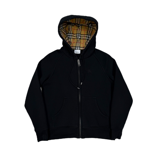 Burberry Check Zip-Up Hoodie