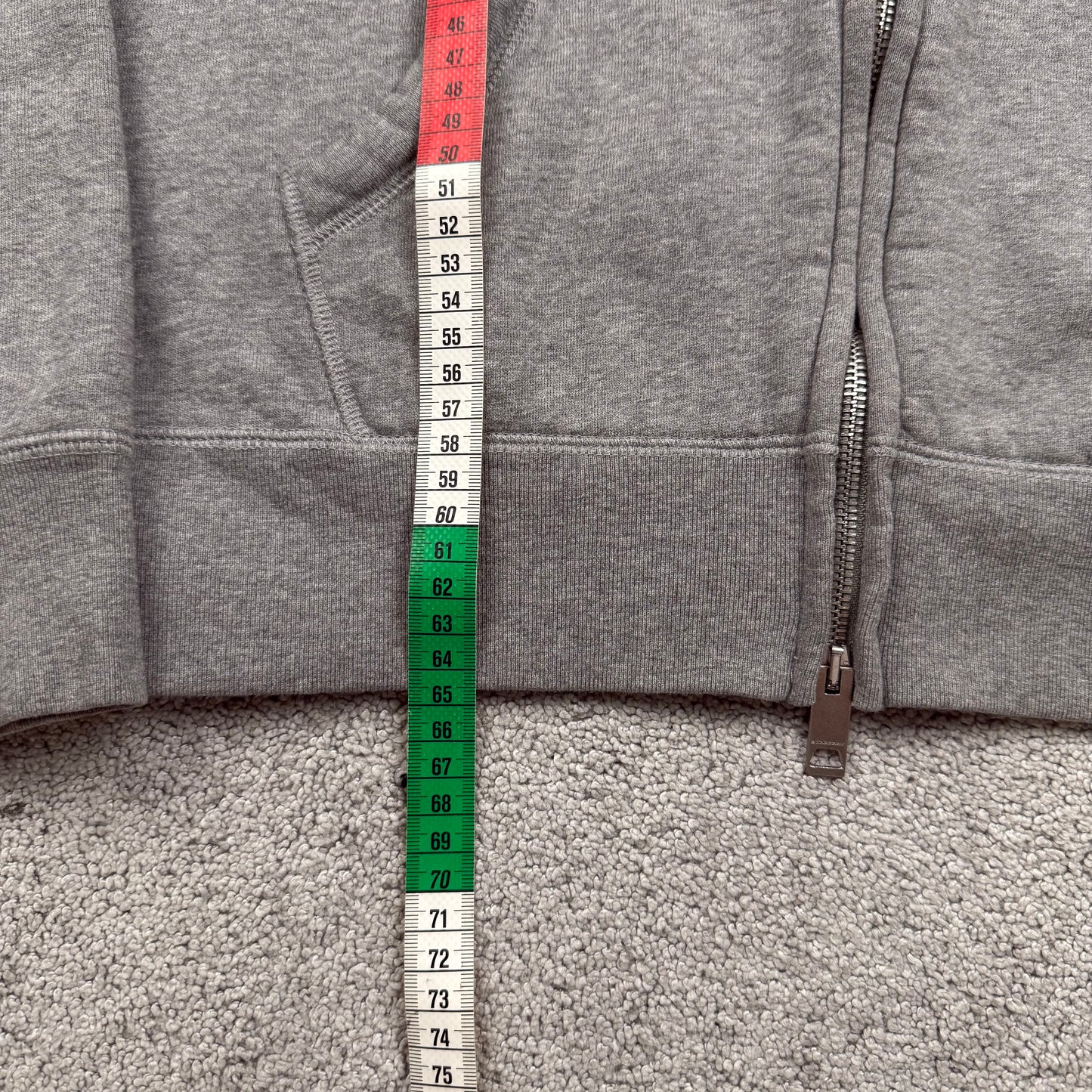 Burberry Check Hood Zip-Up Hoodie