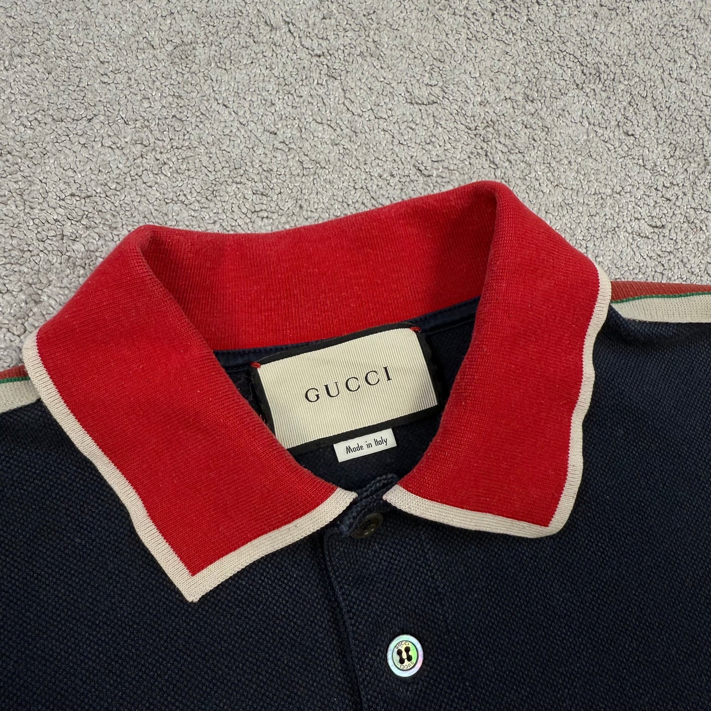 Gucci Striped Logo Polo