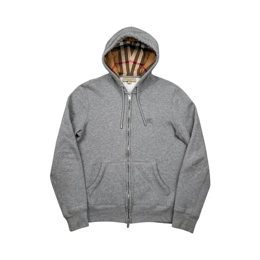 Burberry Check Zip-Up Hoodie