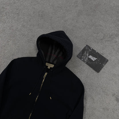 Burberry Check Zip-Up Hoodie