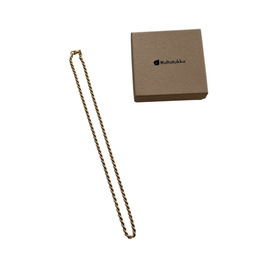 14K Gold cordell chain 50cm 4mm