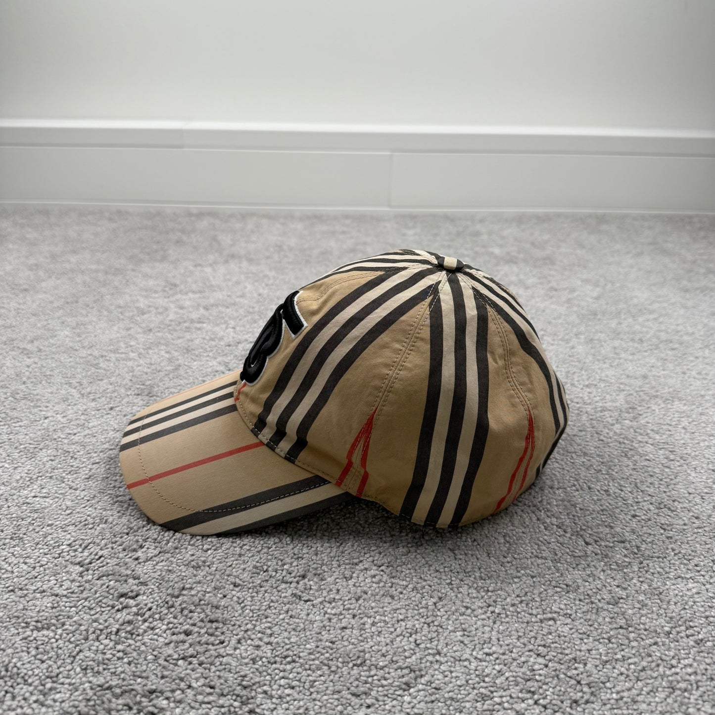 Burberry Check Monogram Motif Baseball Cap