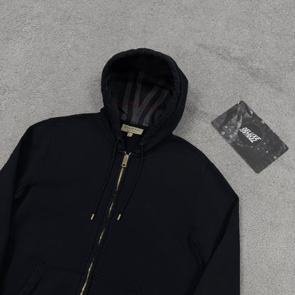 Burberry Check Zip-Up Hoodie