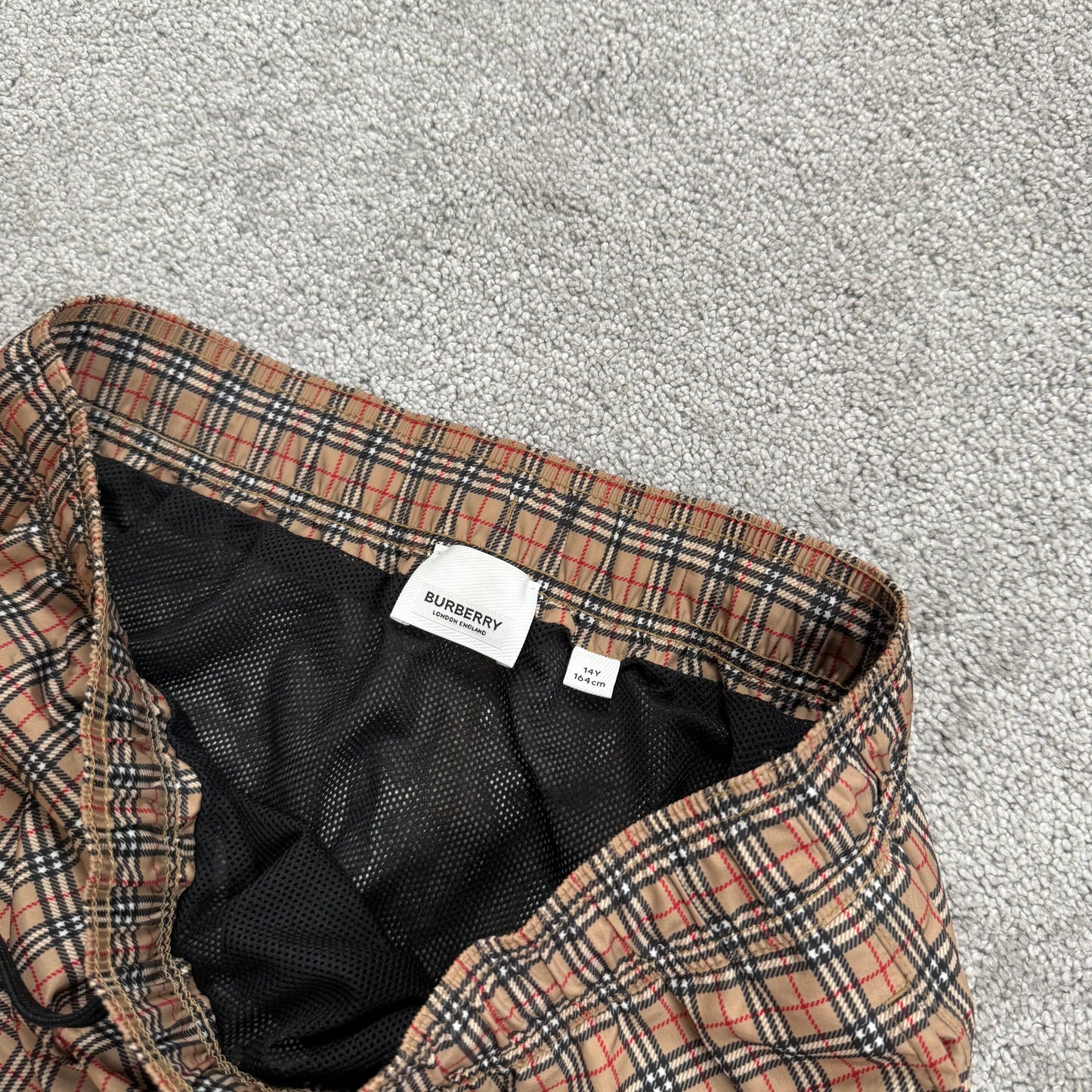 Burberry Check Print Swim shorts