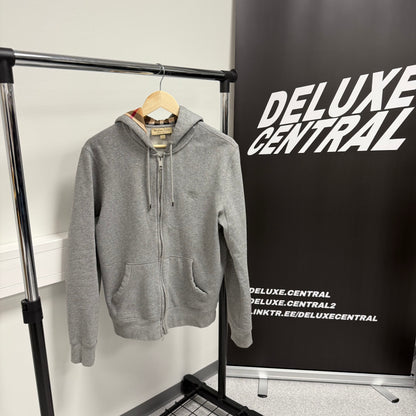 Burberry Check Zip-Up Hoodie