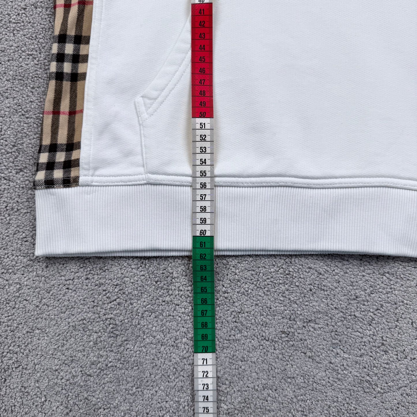 Burberry Check Panel Hoodie