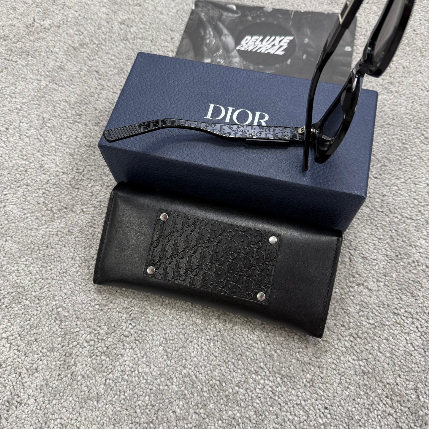 Dior B23 Square Acetate Sunglasses