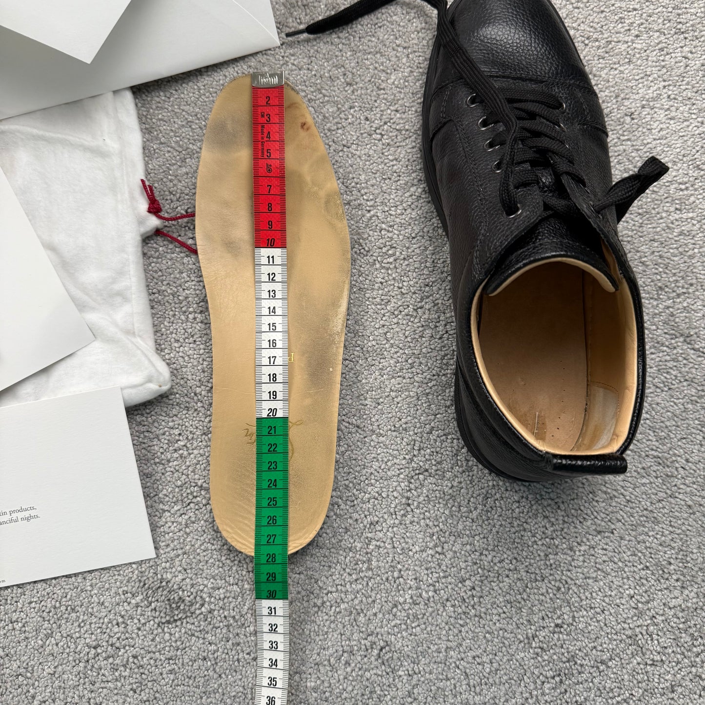 Christian Louboutin Flat Leather Shoe