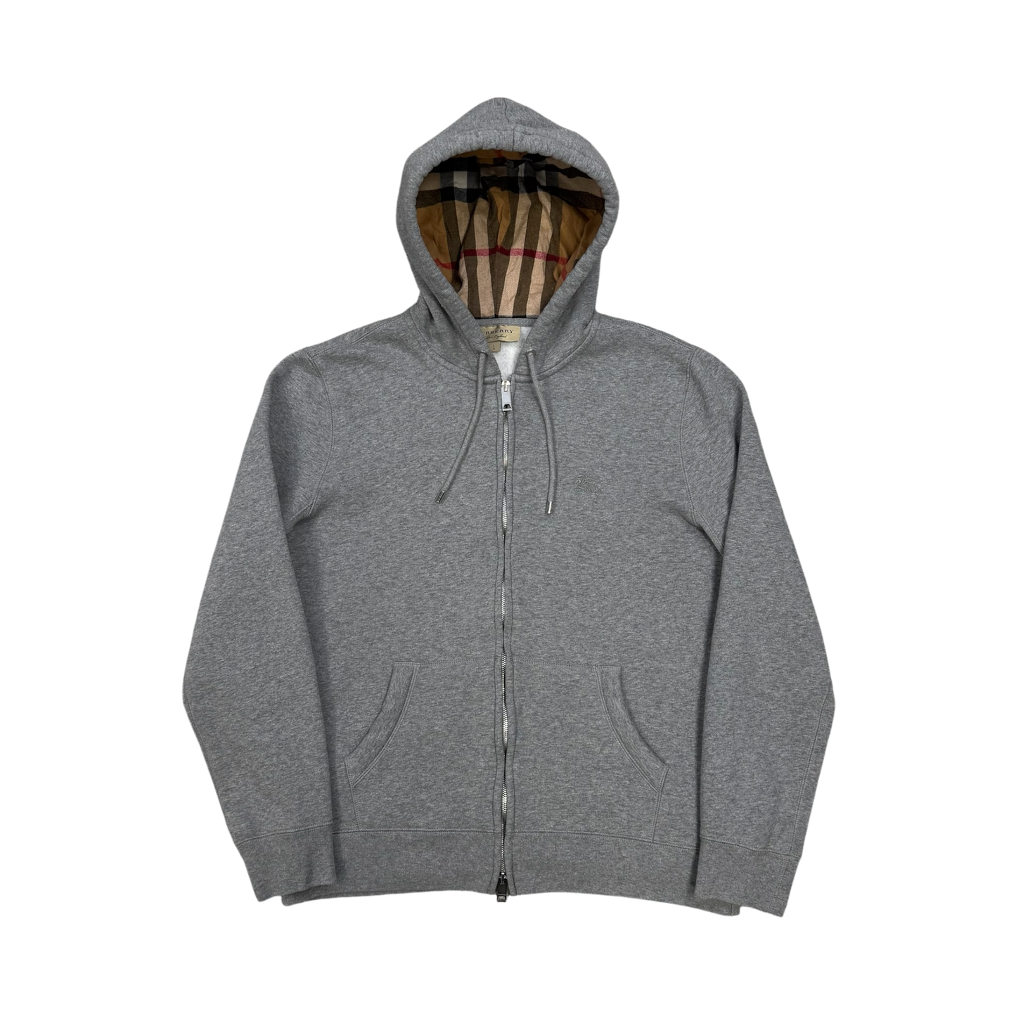 Burberry Check Zip-Up Hoodie