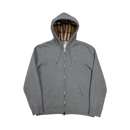 Burberry Check Zip-Up Hoodie