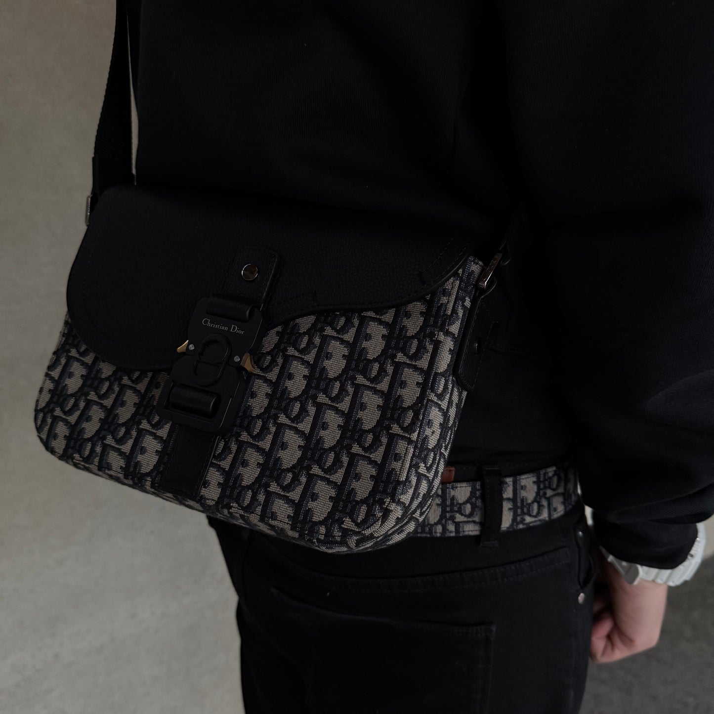 Christian Dior Saddle Flap Messenger Bag