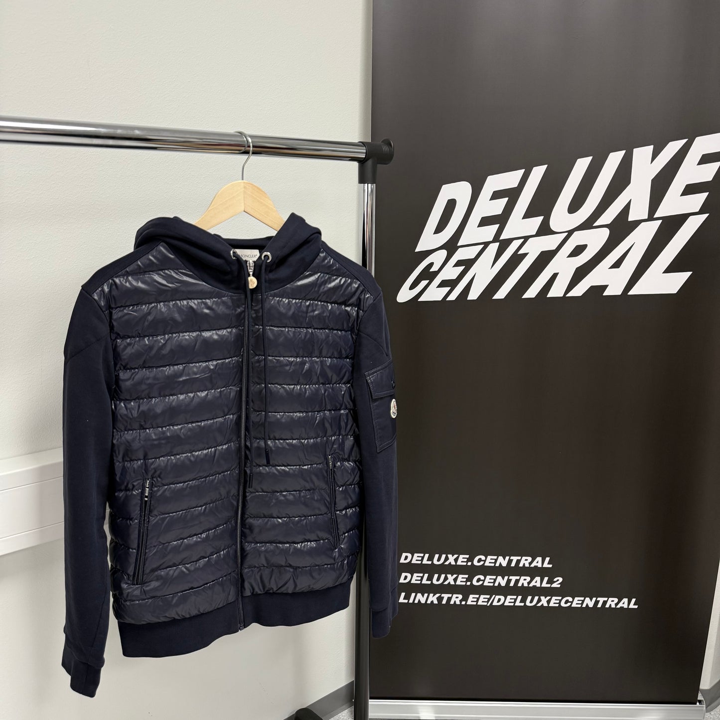 Moncler Hooded Tricot Cardigan