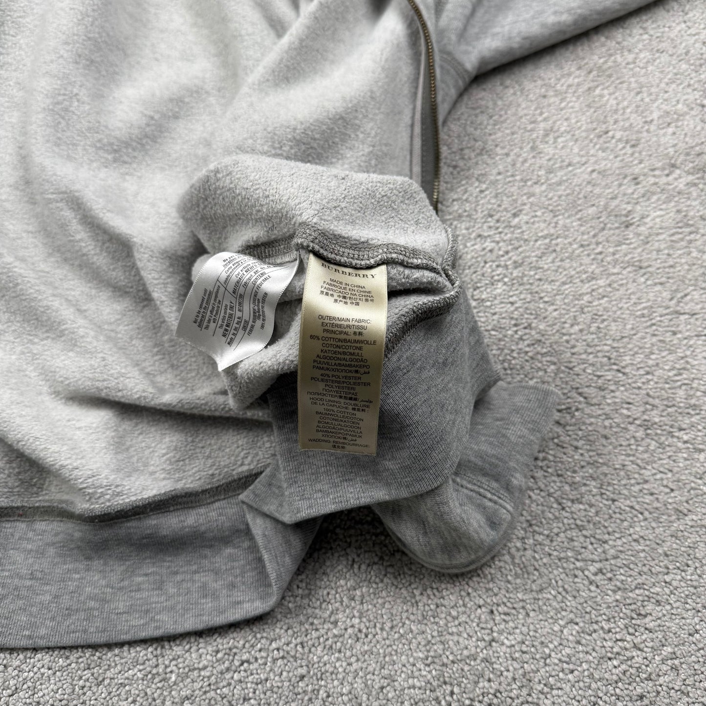 Burberry Vintage Check Hood Zip-Up Hoodie